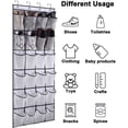 thumbnail image 3 of Organizador de zapatos sobre la puerta, zapatero colgante para puerta, soporte organizador de zapatos de gran capacidad (blanco-1 paquete), 3 of 5