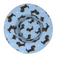 thumbnail image 2 of Daiia Dachshund Dog Pattern Bucket Hat - Trendy Cotton Sun Hat for Beach, Golf, Fishing - Fun Outdoor Vacation Boonie for Men and Women, 2 of 9