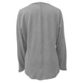 thumbnail image 5 of Tawop T Shirts for Women Womens T Shirts Round Neck Long Sleeve Solid Gray L(Us:8), 5 of 5