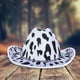thumbnail image 5 of Sombrero de vaquero occidental Transpirable con cordón Cuerda Disfraces Sombreros para el sol Sombrero de para mujeres Hombres Hugo Sombrero de vaquero, 5 of 8