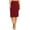 Burgundy, variant on Women's Plus size Trendy Style Knee Length Solid Pencil Skirt