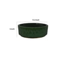 thumbnail image 5 of Benjara Limy Large Accessory Bowl- 14" Textured- Dark Green Glazed Ceramic, 5 of 6