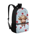 thumbnail image 2 of Jeiento Cute Highland Cow Backpack for Girls 6-8 8-12 School Bags Red Cherry Elementary Middle School Bookbag Rucksack for Kids 17inch Laptop Backpacks Girls Kindergarten Schoolbag Daypack Blue, 2 of 6