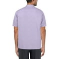 thumbnail image 3 of Cafe Luna Men's and Big Men's Crosshatch L-Shape Print Short Sleeve Shirt, Sizes S-5XL, 3 of 4