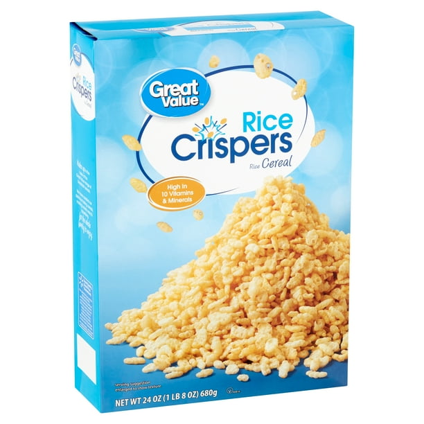 Great Value Rice Crispers Rice Cereal, 24 oz