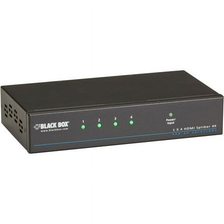 Black Box Distribute 4K HDMI Video Resolutions and Audio To Four Displays