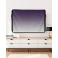 thumbnail image 3 of Outdoor TV Cover 60 to 65 Inch Weatherproof, Purple Grey Gradient Waterproof TV Screen Protector for Outside Decor with Zipper and Pocket 58"L x 37"H , Abstract Watercolor, 3 of 7