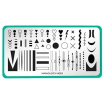 Maniology Classique Love Your Accent (m053) Stainless Steel Nail Stamping Plate for Unisex