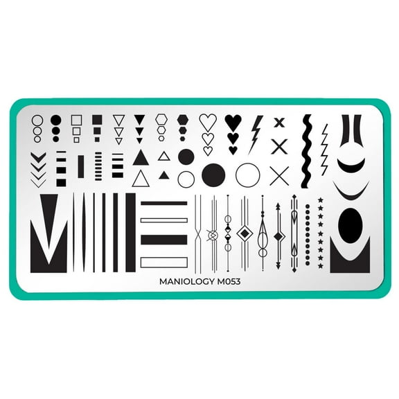 Maniology Classique Love Your Accent (m053) Stainless Steel Nail Stamping Plate for Unisex