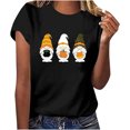 thumbnail image 1 of Blusa de manga corta de verano con estampado de Halloween vintage para mujer Pompotops  hfajkhk139555, 1 of 9