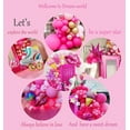 thumbnail image 5 of Pink Balloon Garland Arch Kit with Hot Pink Rose Gold metallic Balloon for Barbie Theme Party Girl Birthday Baby Shower Princess Themed decorations, 5 of 5