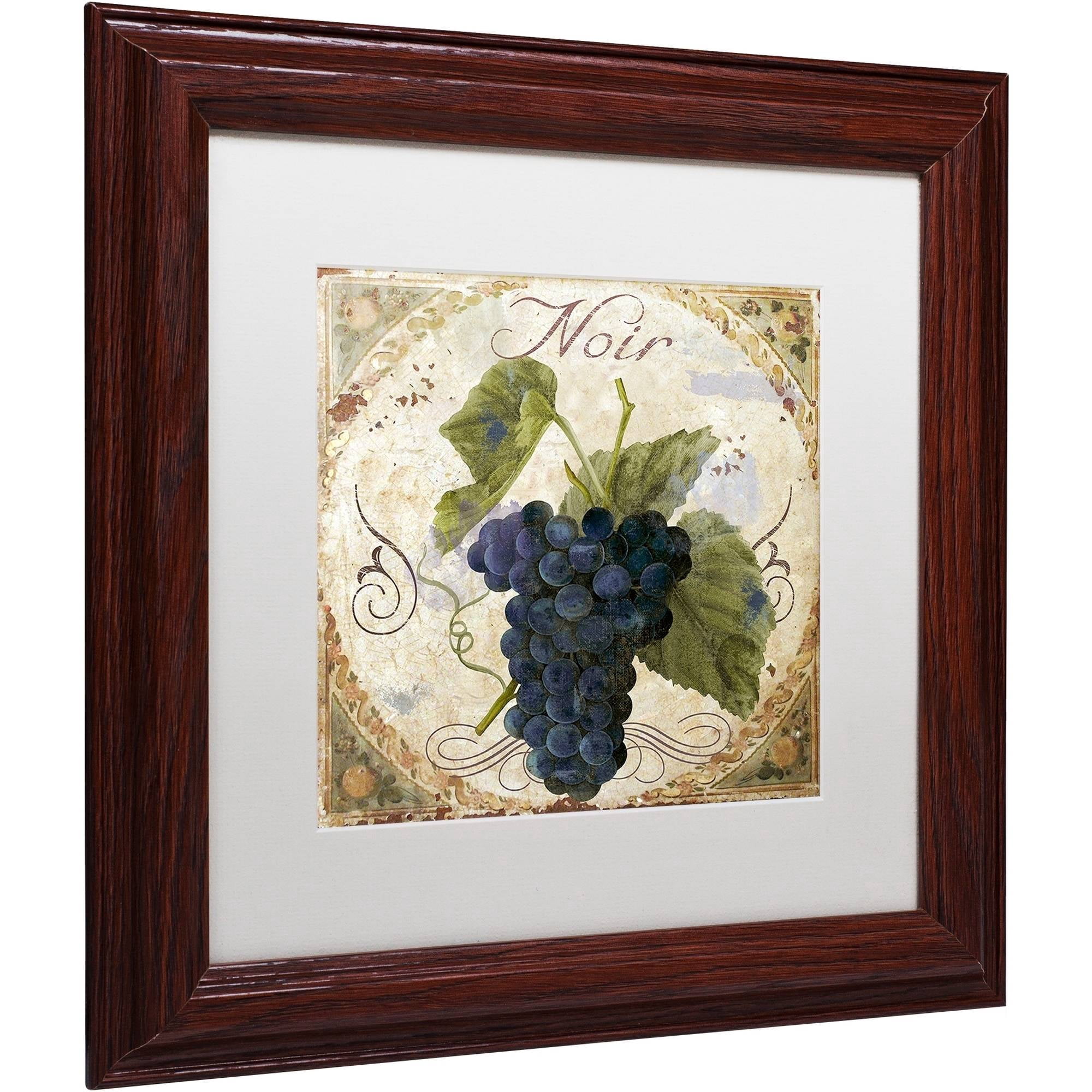 Trademark Fine Art "Tuscany Table Noir" Canvas Art by Color Bakery White Matte, Wood Frame