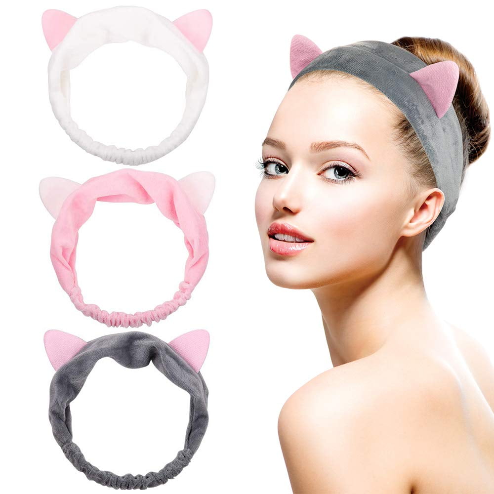 Portable Women Supple Elastic Wash Face Makeup SPA Stretch Hair Band Headband 