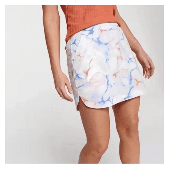 Calia Women's 16 Birdie Golf Skort, Multi Aquatic Coral Print, S