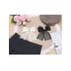 thumbnail image 5 of INSPIRE CHIC Broche de mujer Clip de malla con flores, perlas y strass en color sólido, Beige, 5 of 5