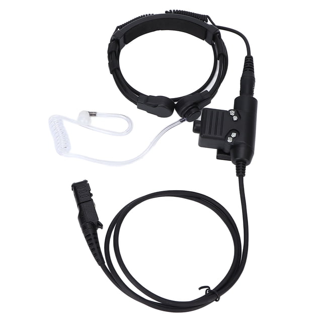Auricular de micrófono de garganta dispositivo profesional de un botón Micrófono de garganta Walkie Talkie Auricular multifunción con U94 PTT para MOTOROLA XiR para MTP3550