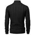 thumbnail image 4 of Mens Casual Slim Fit Cardigan Cable Knitted Sweater Thermal Button Down Closure (CMOCAL061), 4 of 6