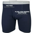 thumbnail image 4 of Gildan Men's Regular Leg Boxer Briefs, Multipack, Navy/Metro Blue/Antique Royal (5-Pack), 2X-Large, 4 of 6