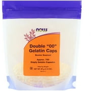Now Foods, Double "00" Gelatin Caps, 750 Empty Capsules(pack of 12)