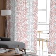 thumbnail image 4 of Sheer Curtains 108 inches Long, Modern Minimalist Leaf Pattern Light Filtering Sheer Window Curtains Rod Pocket Voile Drapes for Bedroom Living Room, 52"W x 108"L 2 Panels, 4 of 7