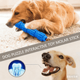 thumbnail image 4 of Pet Dog Chew Toy Treat Dispenser Non Toxic TDR Rubber Tooth Cleaning Molar Toy Aggressive Chewer Training, 4 of 5
