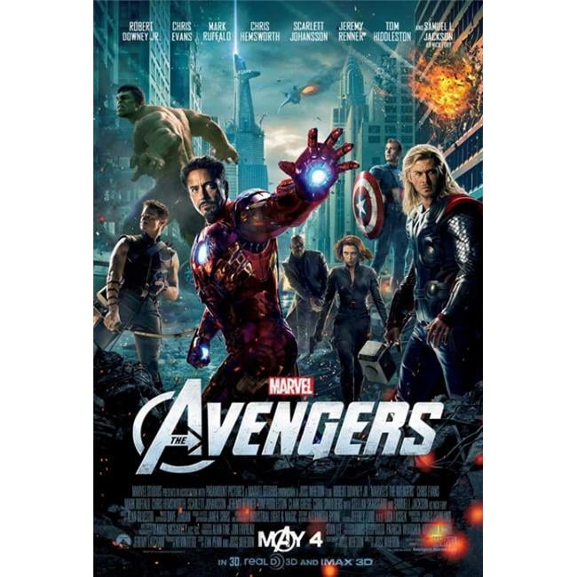 Avengers: Infinity War Movie Poster - Marvel Assemble Thanos Hulk v10 24x36 