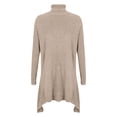 thumbnail image 5 of Comdrip Chandails à Col Roulé pour Femmes, Col Montant, Épaules Tombantes Asymétriques, Chandail à Manches Longues, Hauts, Mode Décontractée pour Femmes, Chandails à Enfiler, Chandails d'Automne pour Femmes 2025, Beige 2TG, 5 of 5