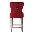thumbnail image 6 of WestinTrends 24" Wordford Velvet Counter Stool, Wingback Tufted Button Upholstered Chair for your Bar, Island, Kitchen, 6 of 10