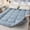 Misty Blue, variant on Fluffy Mattress Topper - Flannel Bubble Breathable Fiber Filling Folding Roll Up Mattress Sleeping Pad, Comfort 2.36-3.15inch Thickness Quilted Mattress Topper for Sleeping