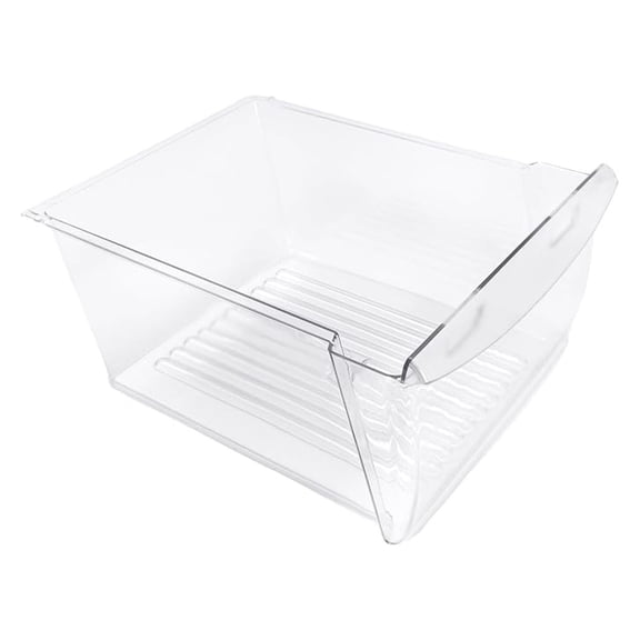 ‎ 240351061 Upper Crisper Pan Compatible with Refrigerator Freezer Crisper Drawer Replacement for 240351005 240351062 Plastic (PC) Clear