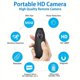 thumbnail image 5 of Mini cámara de seguridad 1080P Full HD | Diseño compacto portátil | Soporte de clip para bicicleta | Tarjeta de 32GB incluida | Grabación de audio y video | Batería de 1000mAh | Detección de, 5 of 6