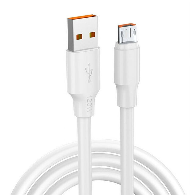 Langgg Wire Micro USB Type-C Plug USB Type C Cable 6A Fast Charging Compatible with Android iOS