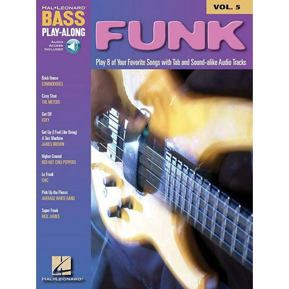 Hal Leonard Bass Play-Along Funk - Bass Play-Along Volume 5 Book/Online Audio, Book 05, (Paperback)