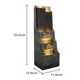 thumbnail image 5 of 39.3”Water Fountain Outdoor Modern Floor-Standing Fountain Indoor with LED Lights and Pump Waterfall Fountain for Garden, House, Office, Garden, Patio and Home Art Décor, 5 of 14