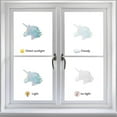 thumbnail image 5 of 16PCS Unicorn Window Clings Anti Collision Rainbow Window Glass Stickers for Birds Strike Decals Non Adhesive Prismatic Vinyl Film Home Decorations for Sliding Doors Windows Glass, 5 of 9