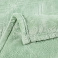 thumbnail image 4 of Superior Atka Fleece Diamond Blanket, 90" x 90" Soft Cozy Blankets, Full/Queen Size, Sea Foam, 4 of 5