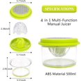 thumbnail image 3 of Multifunctional Manual Juicer with Garlic Grater Attachment, Versatile Tool For Culinary Creations, Perfect For Indoor And Outdoor Cooking Adventures (15Oz), 3 of 8