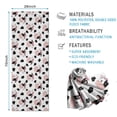 thumbnail image 2 of White Cow Bow Pattern Hot Yoga Mat Towel Non Slip for Hot Yoga - Quick-Drying Yoga Mat Cover with 4 Corner Pockets with Travel Bag - Hot Yoga Towel Non Slip Grip Moisture Wicking Sweat 70"x26", 2 of 6