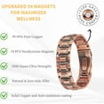 thumbnail image 3 of Metaljc 3X Strength Magnetic Copper Bracelet for Men, Gifts for Husband, Length 8.7 In, Width 0.8 In, 3 of 5