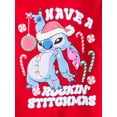 thumbnail image 2 of Disney Lilo & Stitch Baby Toddler Boys Holiday Graphic Tee with Long Sleeves, Sizes 12M-5T, 2 of 3