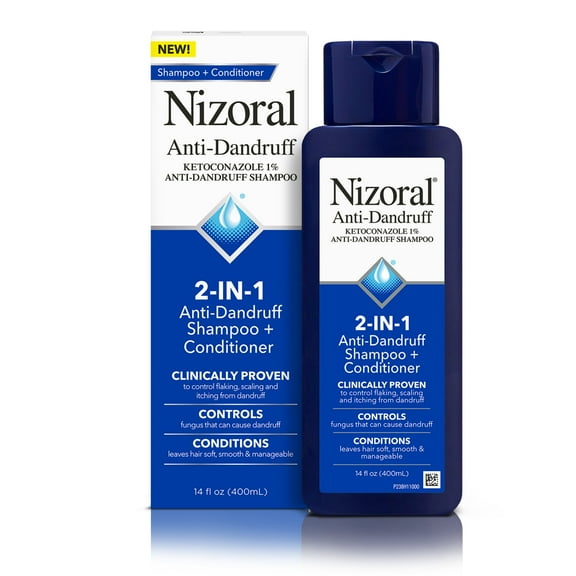 Nizoral 2-in-1 Anti-Dandruff Shampoo & Conditioner with 1% Ketoconazole, 14 fl oz
