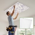 thumbnail image 4 of Purple Fruit Magnetic Fluorescent Light Covers for Ceiling Lights 2x4Ft, Country Retro Floral Botanical Plant Office Classroom Kitchen Drop Ceiling Light Covers Lighting Filters Shade Panel 3 Packs, 4 of 9