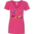 thumbnail image 3 of Inktastic He or She What Will It Be? Women's V-Neck T-Shirt, 3 of 5