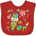 thumbnail image 3 of Inktastic Holiday Nutcracker and Candy for Christmas Boys or Girls Baby Bib, 3 of 4