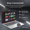 thumbnail image 4 of HP Ordinateur Portable Personnel 15,6 Pouces HD, Processeur Intel N200, 4 Go RAM, 128 Go, Graphiques Intel UHD, Clavier Pleine Taille, WiFi, Bluetooth, Rouge Écarlate, Windows 11, 4 of 9
