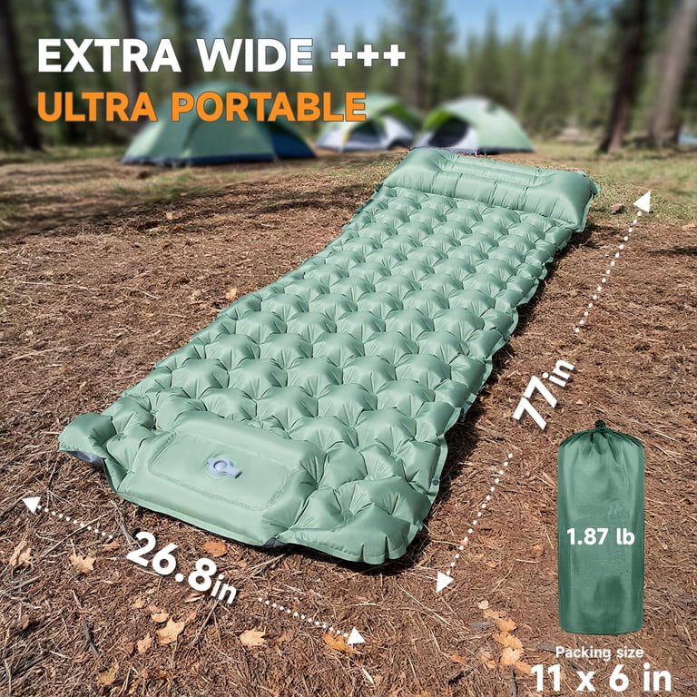 Aonhom Camping Sleeping Pad, Ultralight with Foot Pump photo 8