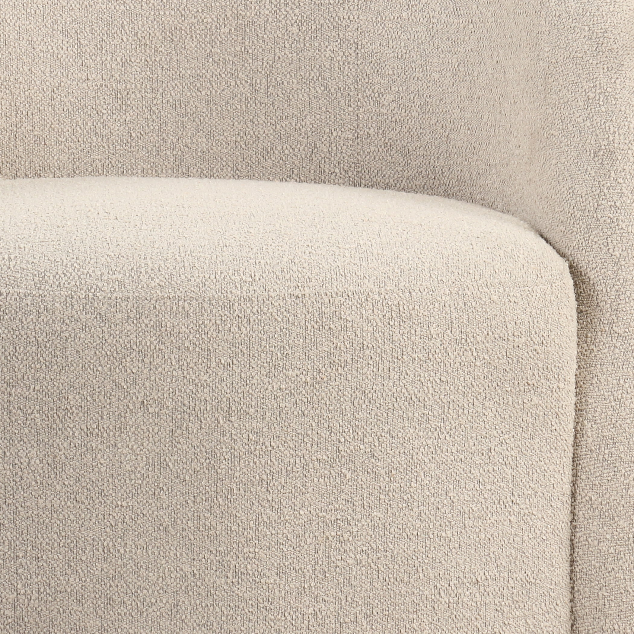 Lifestyle Solutions Briars Art Deco Style Swivel Accent Chair, Khaki Boucle Fabric