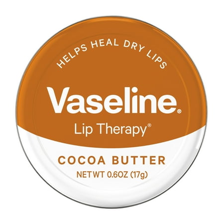 Vaseline Cocoa Butter Lip Balm Tin, 0.6 oz