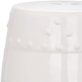 thumbnail image 3 of Pemberly Row Contemporary Ceramic Garden Stool in Cream Finish, 3 of 4