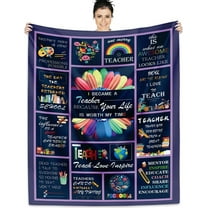 Teacher Gifts Blanket - Teacher Gifts for Men Women - Gift for Teacher Appreciation Customized - Best Teacher Gifts Throw Blankets - Gift for Teachers Funny - Back to School Birthday Gift Ideas